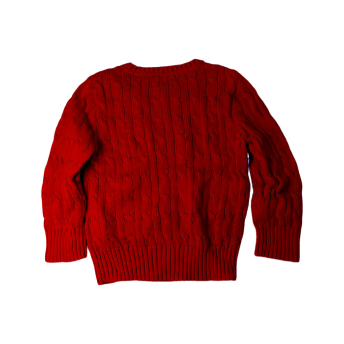 A Red Knit Sweaters from Polo Ralph Lauren in size 3T for neutral. (Back View)