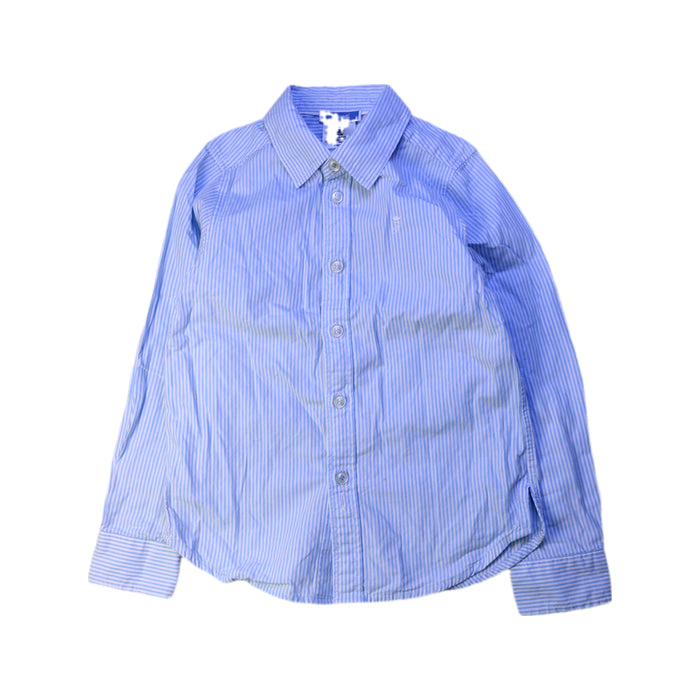 A Blue Long Sleeve Shirts from Jacadi in size 4T for boy. (Front View)