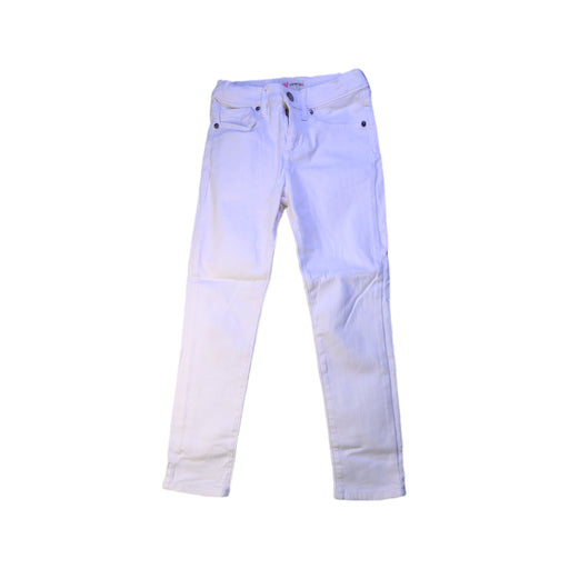 A White Jeans from Crewcuts in size 8Y for girl. (Front View)