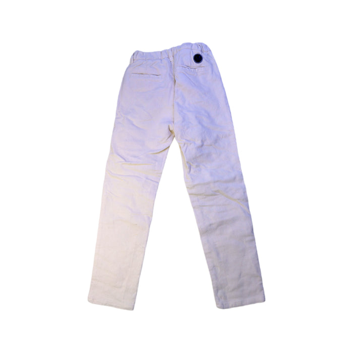 A White Casual Pants from Monnalisa in size 6T for boy. (Back View)