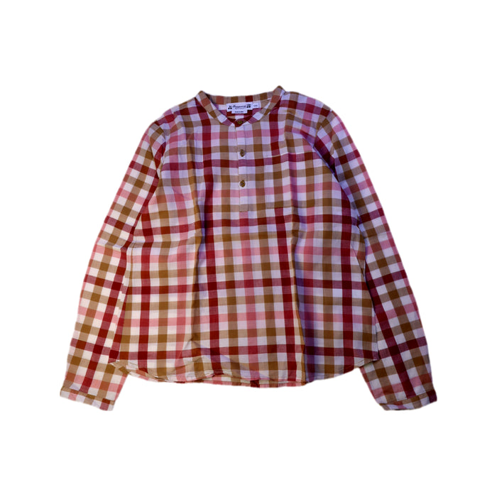 A Red Long Sleeve Shirts from Bonpoint in size 10Y for boy. (Front View)