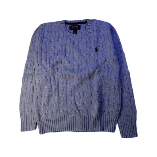 A Blue Knit Sweaters from Polo Ralph Lauren in size 8Y for boy. (Front View)