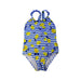 A Blue Swimsuits from Sunuva in size 7Y for girl. (Front View)