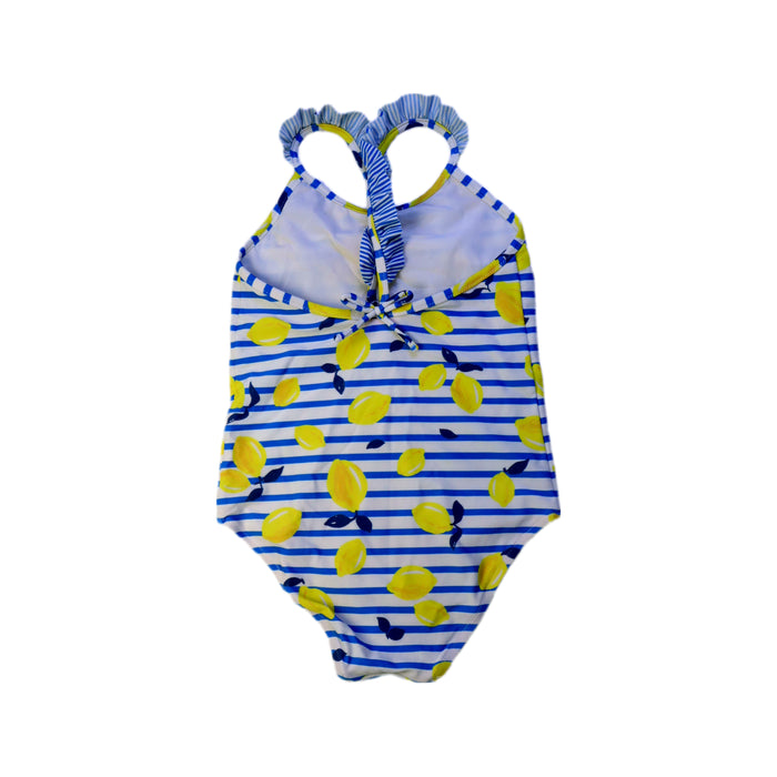 A Blue Swimsuits from Sunuva in size 7Y for girl. (Back View)