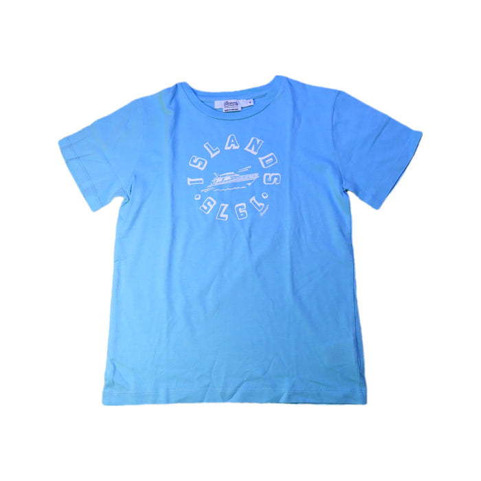 A Blue Short Sleeve T Shirts from Bonpoint in size 8Y for boy. (Front View)
