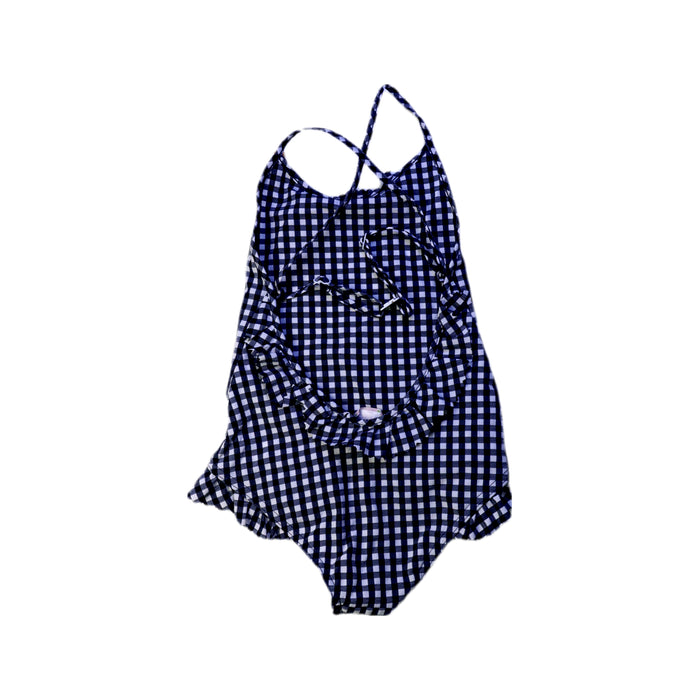 A Blue Swimsuits from Bonpoint in size 6T for girl. (Back View)