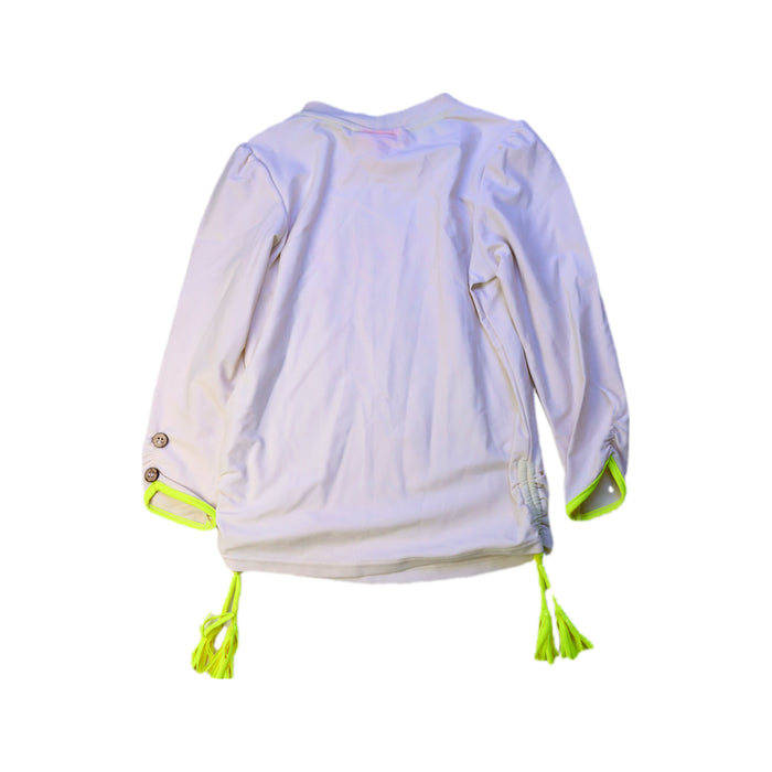 A White Cover Ups from Sunuva in size 5T for girl. (Back View)