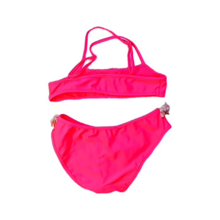 A Pink Bikinis from Bonpoint in size 8Y for girl. (Back View)