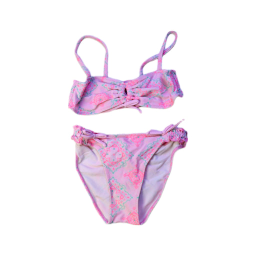 A Pink Bikinis from Sunuva in size 5T for girl. (Front View)