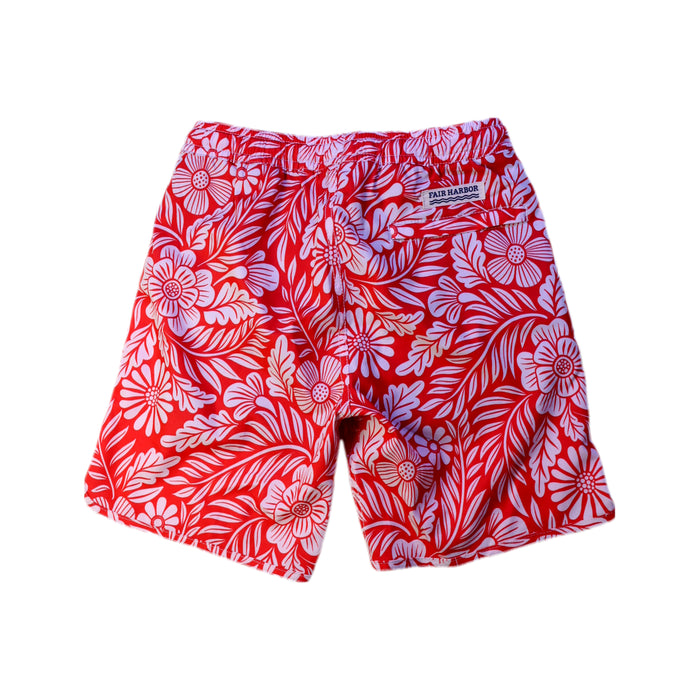 A Red Shorts from Fair Harbor in size 8Y for boy. (Back View)
