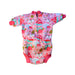 A Pink Wetsuits from Splash About in size 6-12M for girl. (Back View)