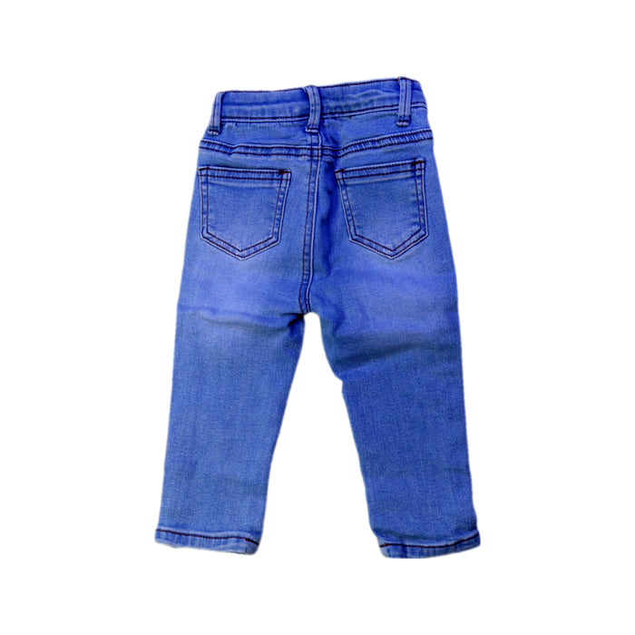 A Blue Jeans from Seed in size 6-12M for girl. (Back View)
