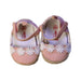 A Pink Espadrilles from Seed in size 3-6M for girl. (Back View)