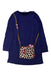 A Navy Long Sleeve Dresses from Little Marc Jacobs in size 6T for girl. (Back View)
