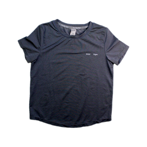 A Navy Short Sleeve T Shirts from Moody Tiger in size 4T for girl. (Front View)