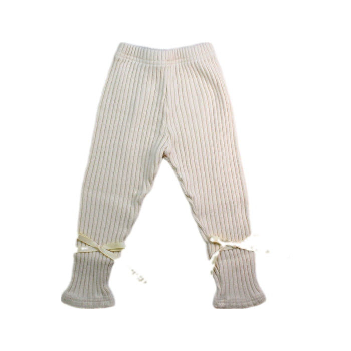 A Ivory Leggings from Aosta in size 2T for girl. (Front View)