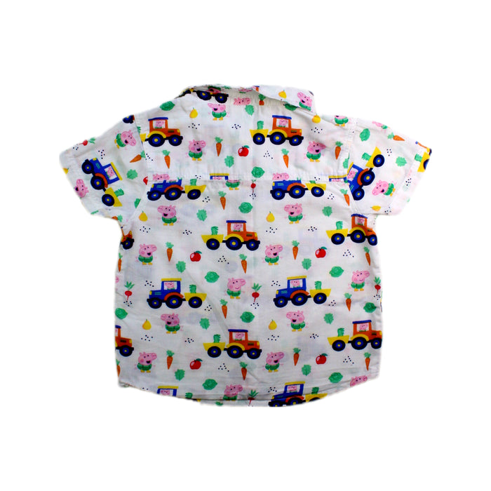 A Multicolour Short Sleeve Shirts from Jojo Maman Bébé in size 2T for boy. (Back View)