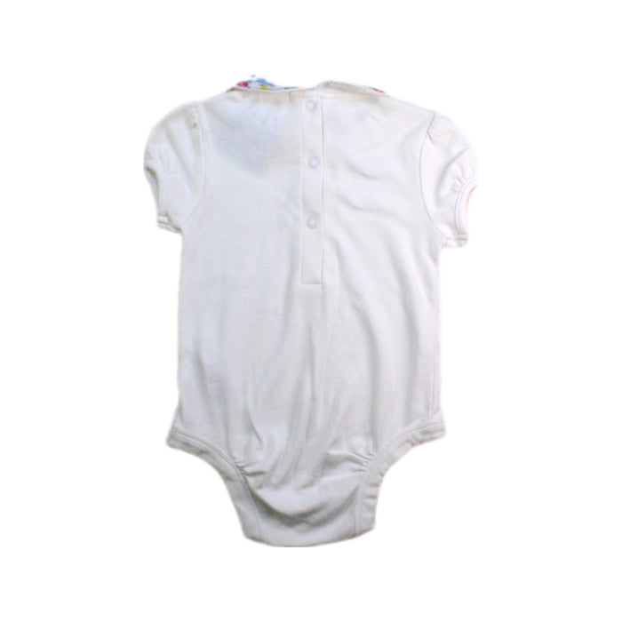 A White Short Sleeve Bodysuits from Jojo Maman Bébé in size 6-12M for girl. (Back View)