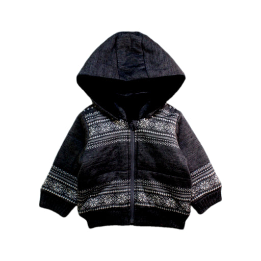 A Grey Hooded Sweatshirts from Comme Ca Ism in size 12-18M for boy. (Front View)