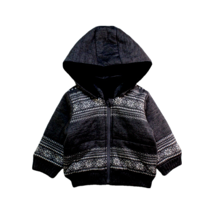 A Grey Hooded Sweatshirts from Comme Ca Ism in size 12-18M for boy. (Front View)