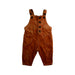 A Brown Long Overalls from Seed in size 3-6M for boy. (Front View)
