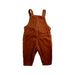 A Brown Long Overalls from Seed in size 3-6M for boy. (Back View)