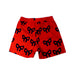 A Orange Shorts from Mini Rodini in size 6T for girl. (Back View)