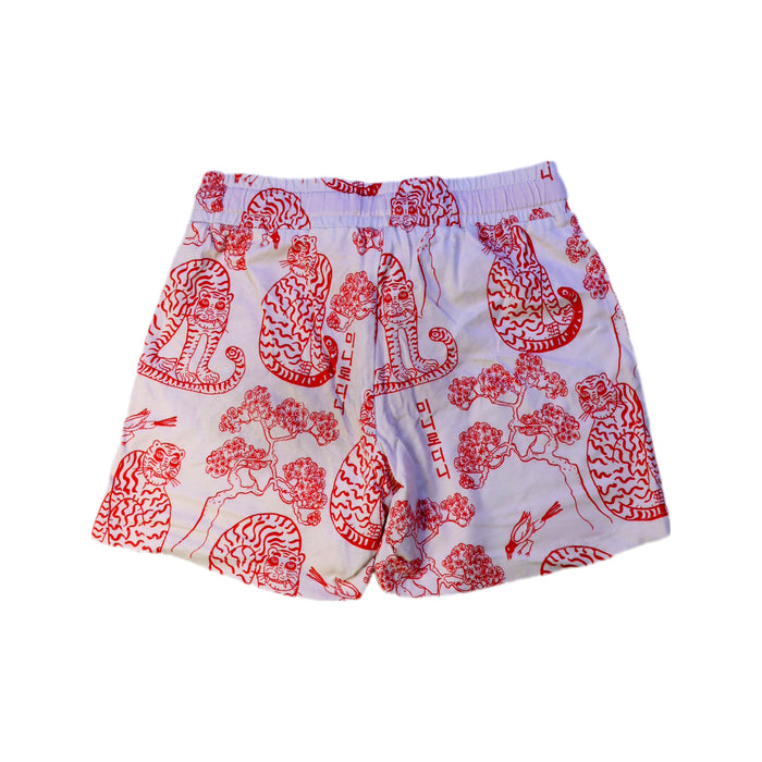 A Red Shorts from Mini Rodini in size 6T for girl. (Back View)