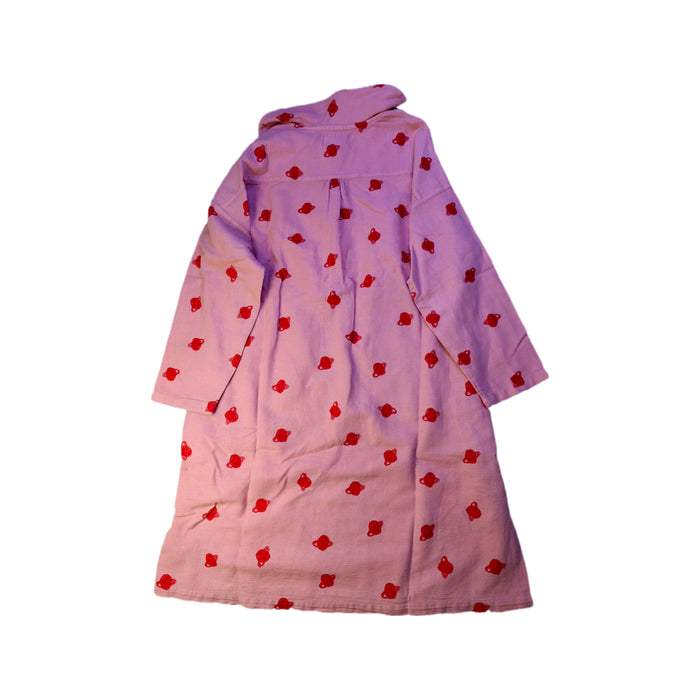 A Pink Long Sleeve Dresses from Bobo Choses in size 6T for girl. (Back View)