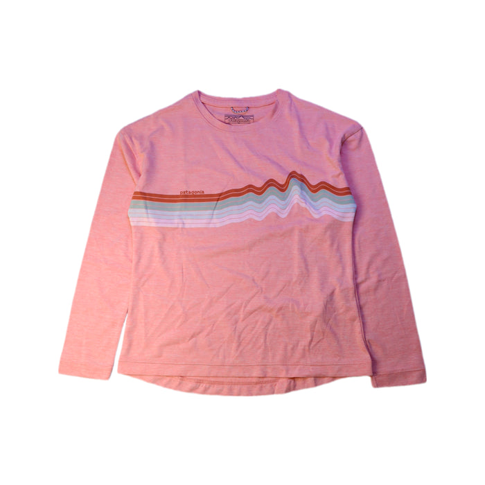 A Pink Long Sleeve T Shirts from Patagonia in size 5T for neutral. (Front View)
