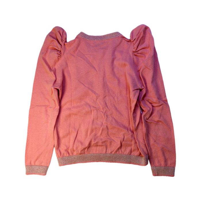 A Pink Cardigans from Velveteen in size 6T for girl. (Back View)