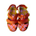 A Pink Sandals from Mini Melissa in size 7Y for girl. (Back View)