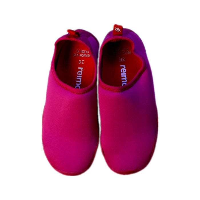 A Pink Aqua Shoes from Reima in size 6T for girl. (Back View)