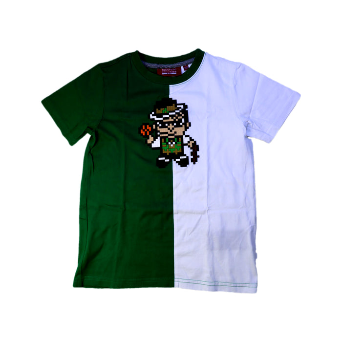 A Green Short Sleeve T Shirts from Mostly Heard Rarely Seen in size 8Y for neutral. (Front View)