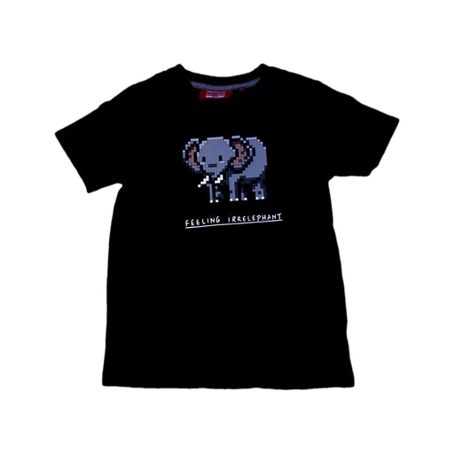 A Black Short Sleeve T Shirts from Mostly Heard Rarely Seen in size 8Y for neutral. (Front View)