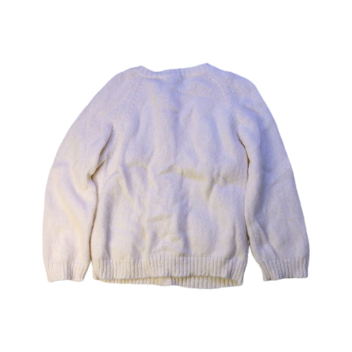 A Beige Cardigans from Emile et Ida in size 2T for girl. (Back View)