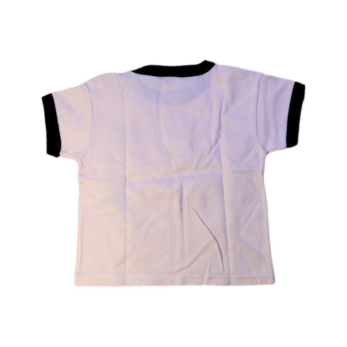 A White Short Sleeve T Shirts from Petit Bateau in size 6-12M for boy. (Back View)