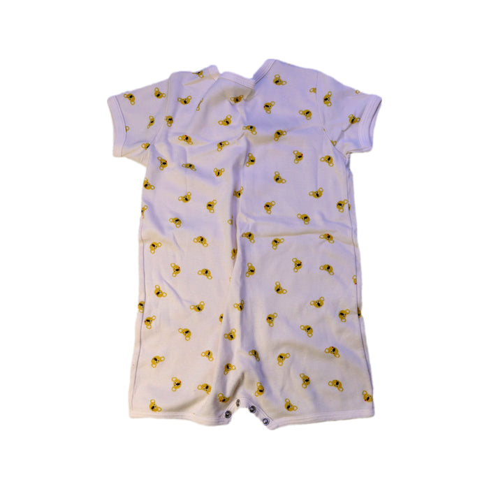 A White Short Sleeve Rompers from Petit Bateau in size 2T for neutral. (Back View)