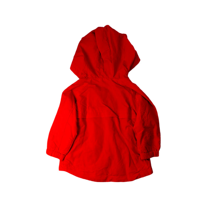 A Red Rain Jackets from Seed in size 2T for neutral. (Back View)