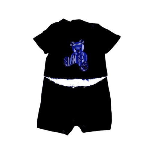 A Black Short Sleeve Rompers from Nicholas & Bears in size 2T for neutral. (Front View)