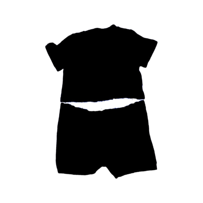A Black Short Sleeve Rompers from Nicholas & Bears in size 2T for neutral. (Back View)