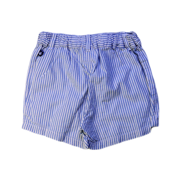 A Blue Shorts from Petit Bateau in size 12-18M for boy. (Back View)