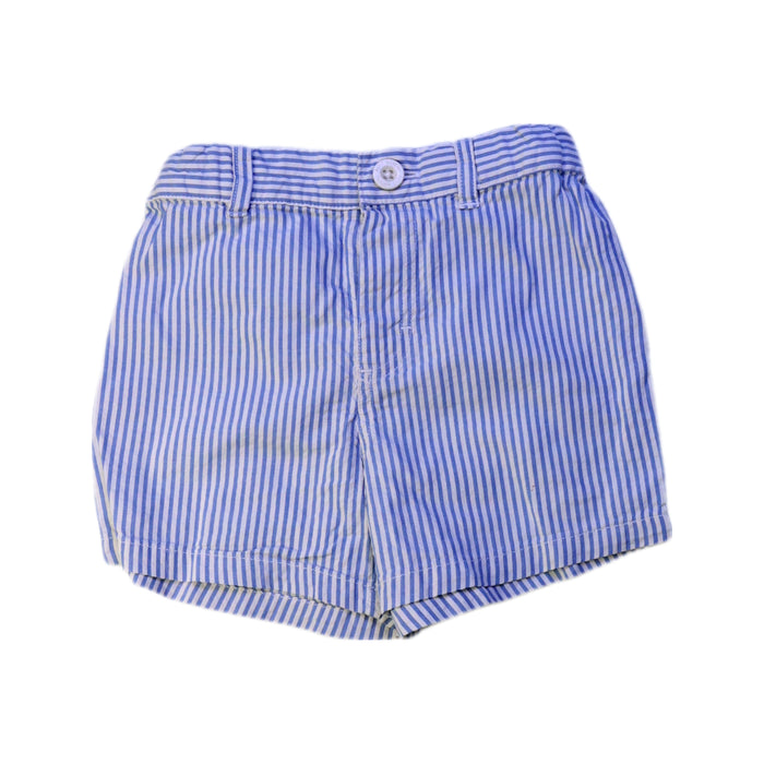 A Blue Shorts from Petit Bateau in size 12-18M for boy. (Front View)