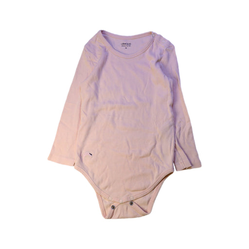A Peach Long Sleeve Bodysuits from Liewood in size 18-24M for girl. (Front View)