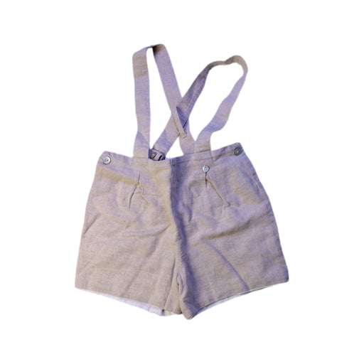 A Beige Overall Shorts from Purete du... Bebe in size 2T for neutral. (Front View)