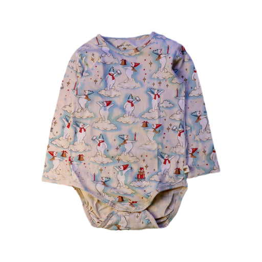 A White Long Sleeve Bodysuits from Konges Sløjd in size 6-12M for neutral. (Front View)