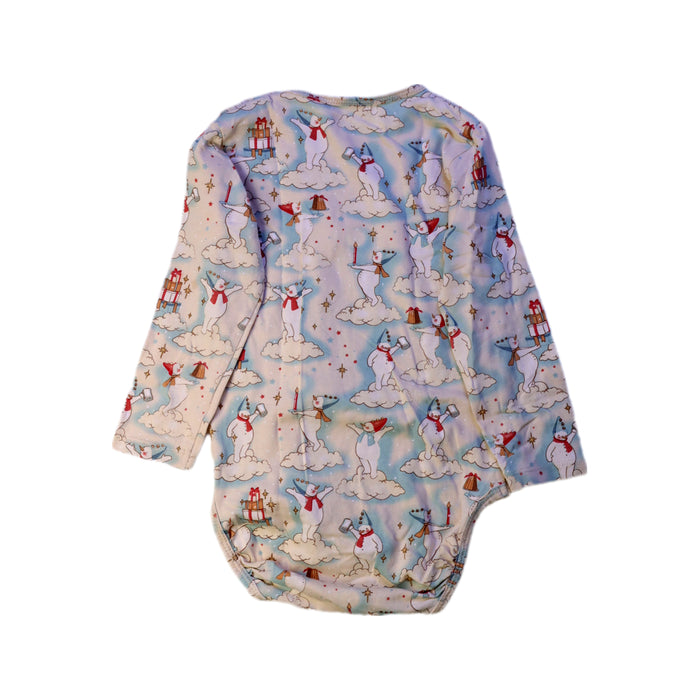 A White Long Sleeve Bodysuits from Konges Sløjd in size 6-12M for neutral. (Back View)