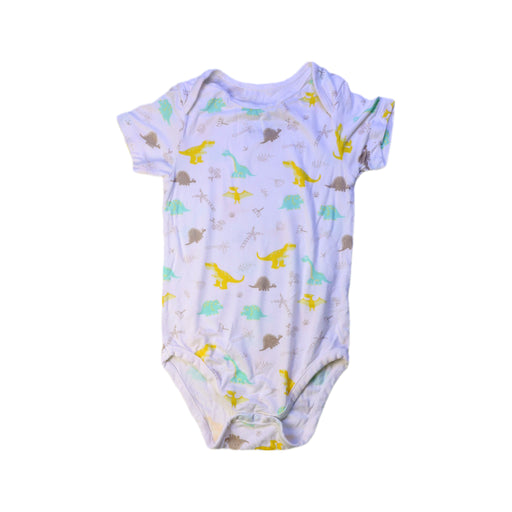A White Short Sleeve Bodysuits from Not Too Big in size 18-24M for neutral. (Front View)