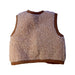 A Beige Outerwear Vests from Alwero in size 2T for neutral. (Back View)