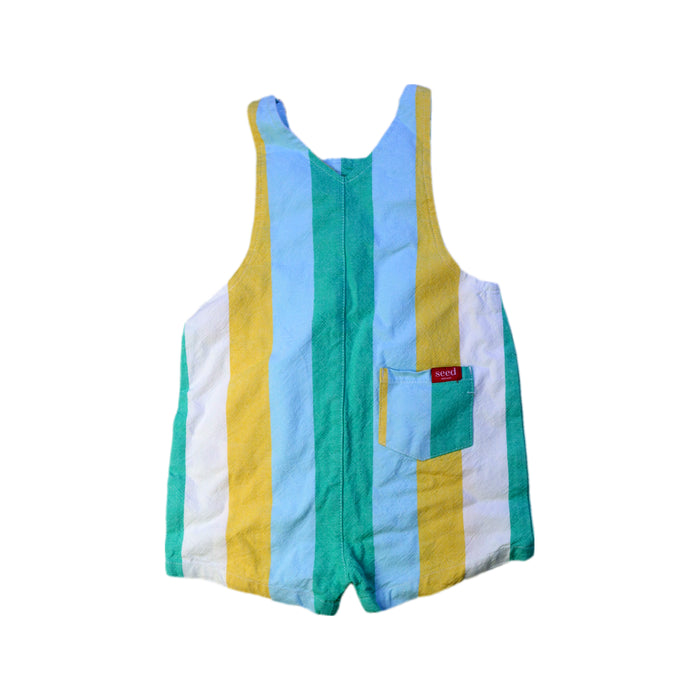 A Multicolour Overall Shorts from Seed in size 6-12M for boy. (Back View)